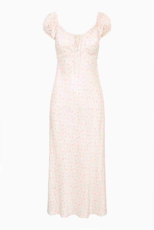 Epone Floral Puff Sleeve Maxi Dress