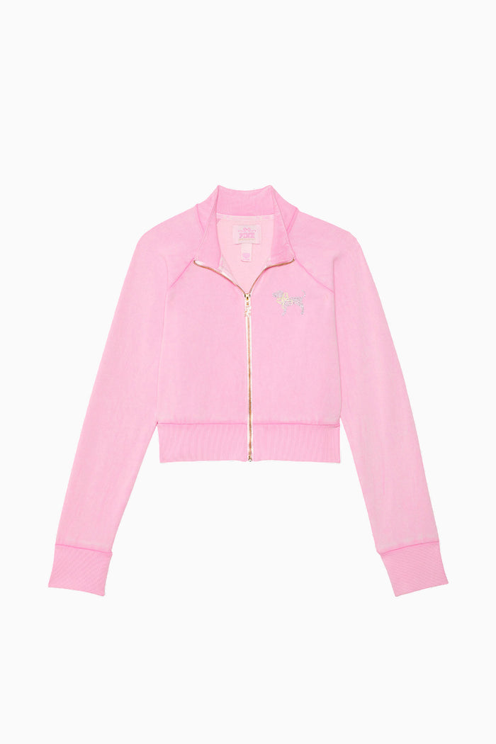 PINK x LoveShackFancy Reissued Full-Zip Sweatshirt