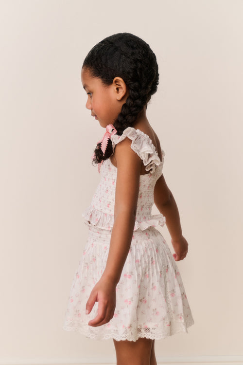 Little Girls Jeanna Floral Cotton Top