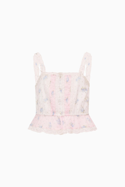 Little Girls Jessamine Mixed Print Top