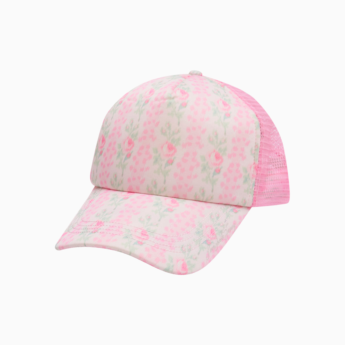 LoveShackFancy Hastings Hat in Warm Heart Multi New Imperfect Heart Trucker Hat - Classic Colorways – House of Shan main image 3
