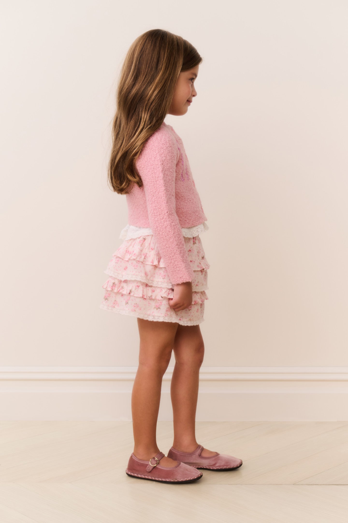 Little Girls Journelle Embellished Cardigan