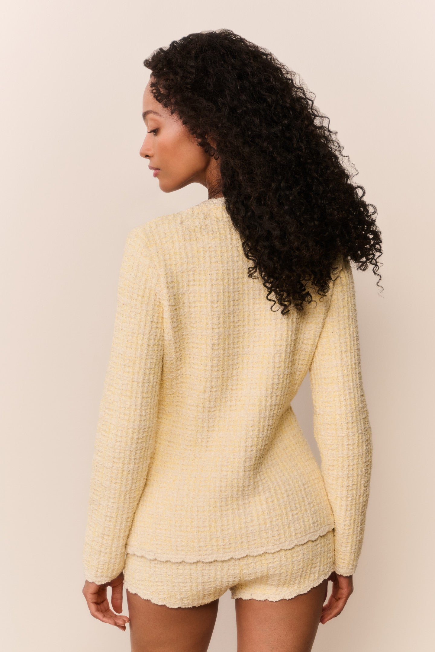 Tweed Knit Low Rise Fitted Hot Pants | LoveShackFancy