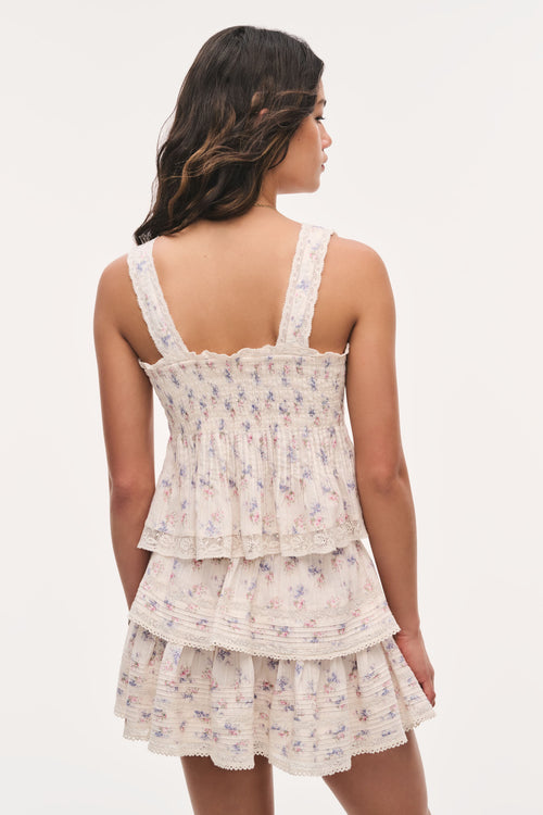Kaelin Floral Cotton Top