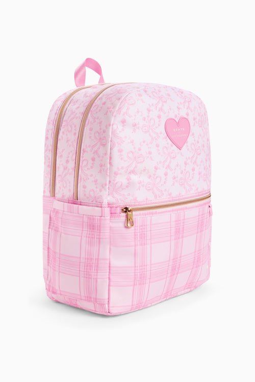 STATE x LoveShackFancy Mixed Print Kane Double Pocket Backpack