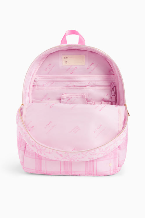 STATE x LoveShackFancy Mixed Print Kane Double Pocket Backpack