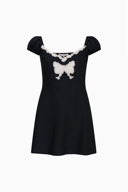 Tween Karola Lace Bow Mini Dress