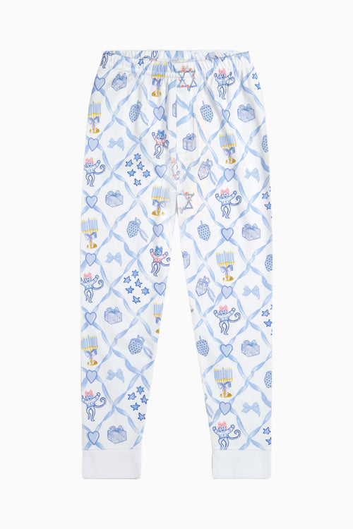 LoveShackFancy x Roller Rabbit Kids Starry Nights Lattice Pajamas