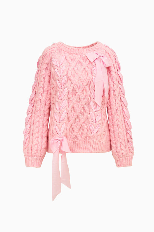 Kloss Alpaca-Blend Ribbon Pullover