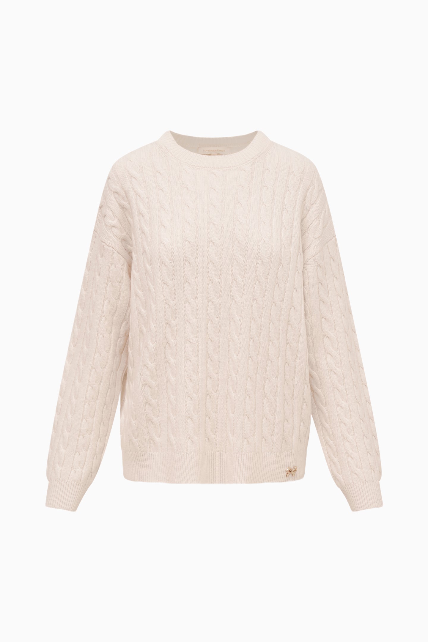 トップス Dolce. aimer knit/white Kym Cable Knit Sweater | LoveShackFancy.com
