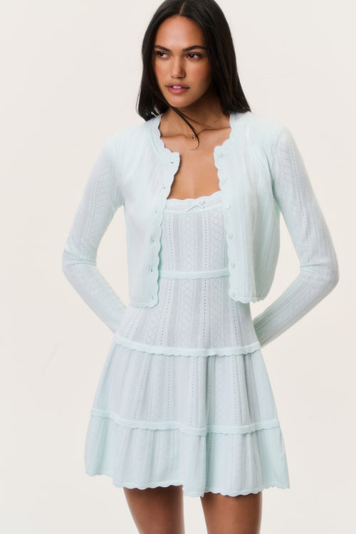 Nadiya Stretch Pointelle Cardigan