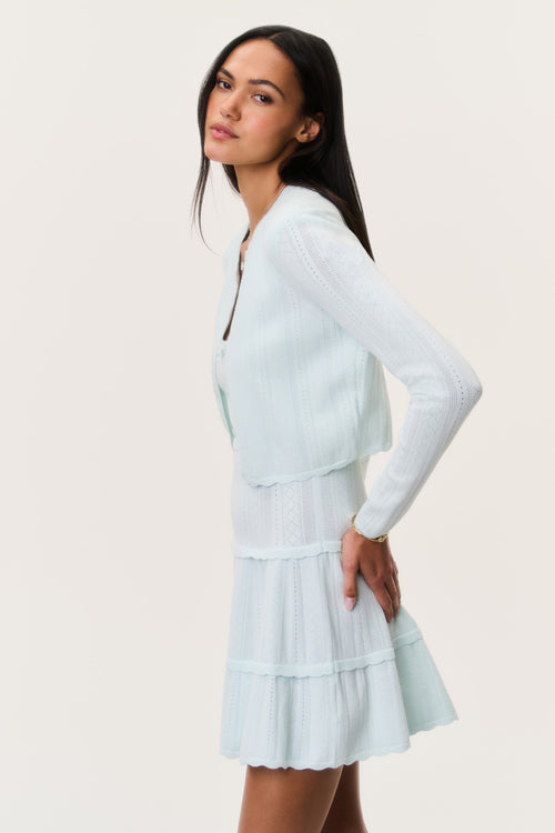 Nadiya Stretch Pointelle Cardigan
