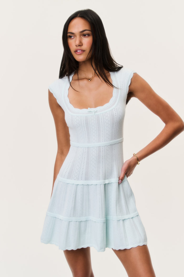 Laighton Stretch Pointelle Mini Dress