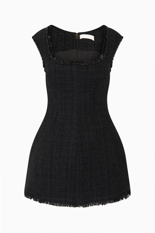 Latasha Embellished Tweed Mini Dress