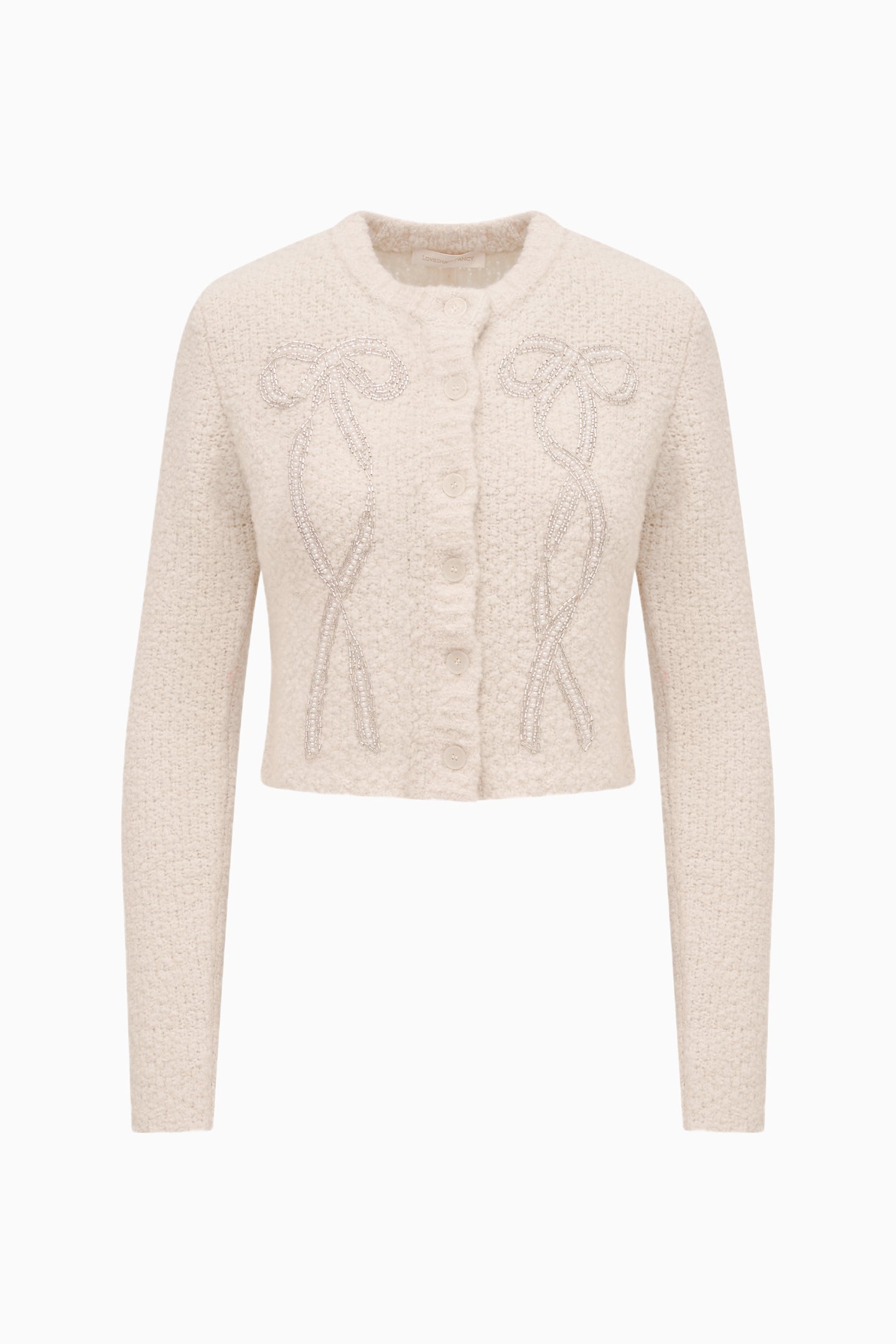 Leocadia Wool-Blend Embellished Cardigan