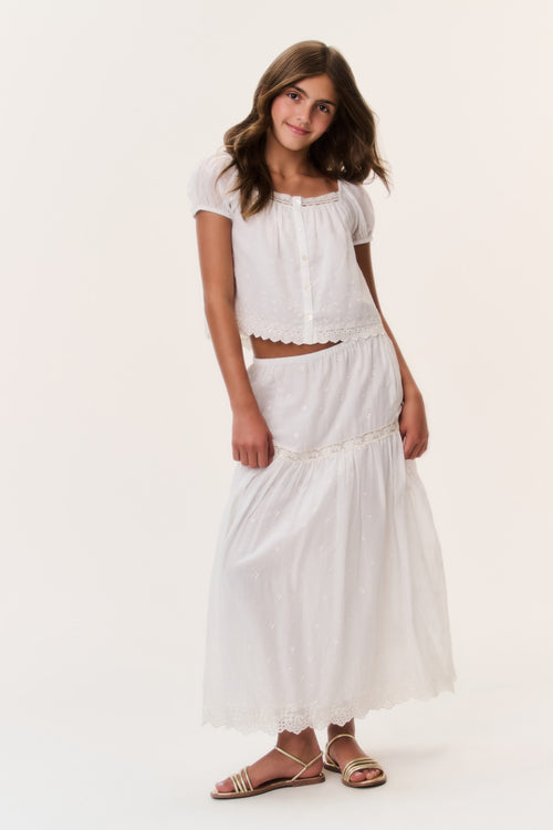 Tween Cotton Lace Leonna Top