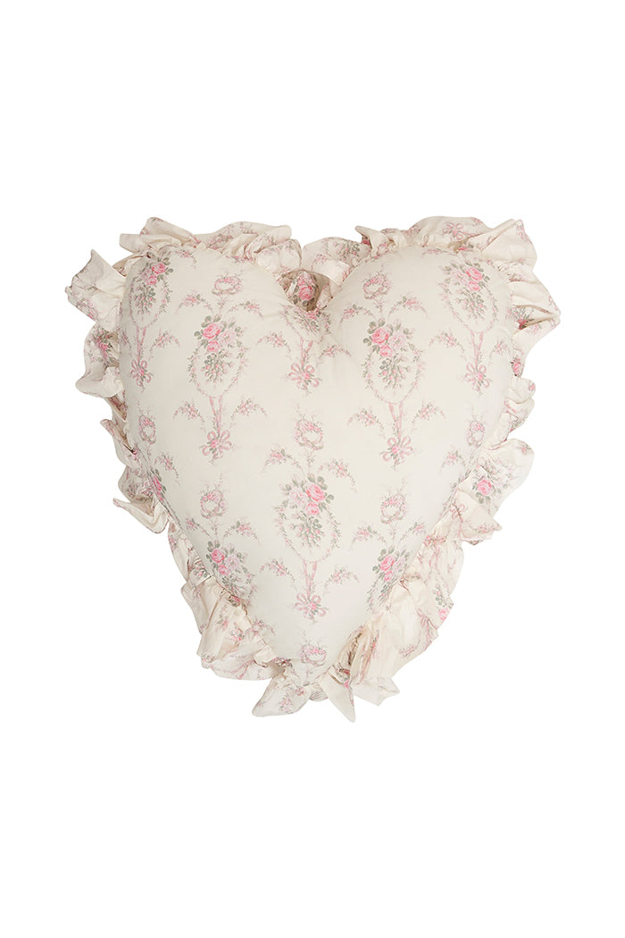 Heart Shape Ruffle Pillow