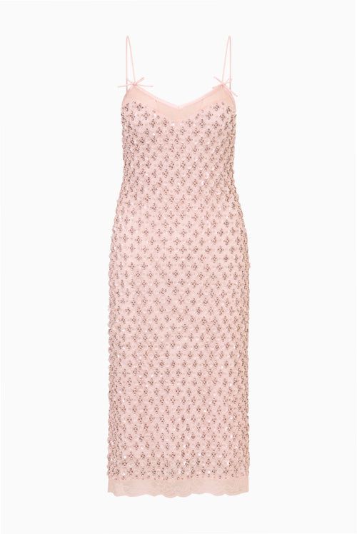 Livi Floral Embellished Midi Dress