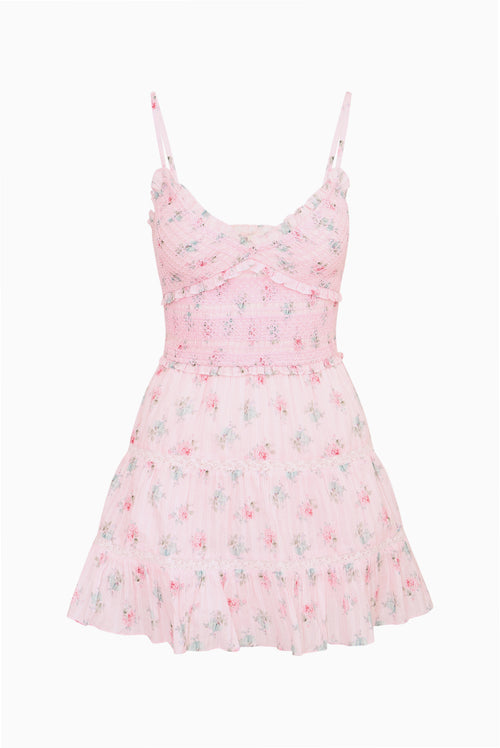 Lizzy Floral Cotton Mini Dress