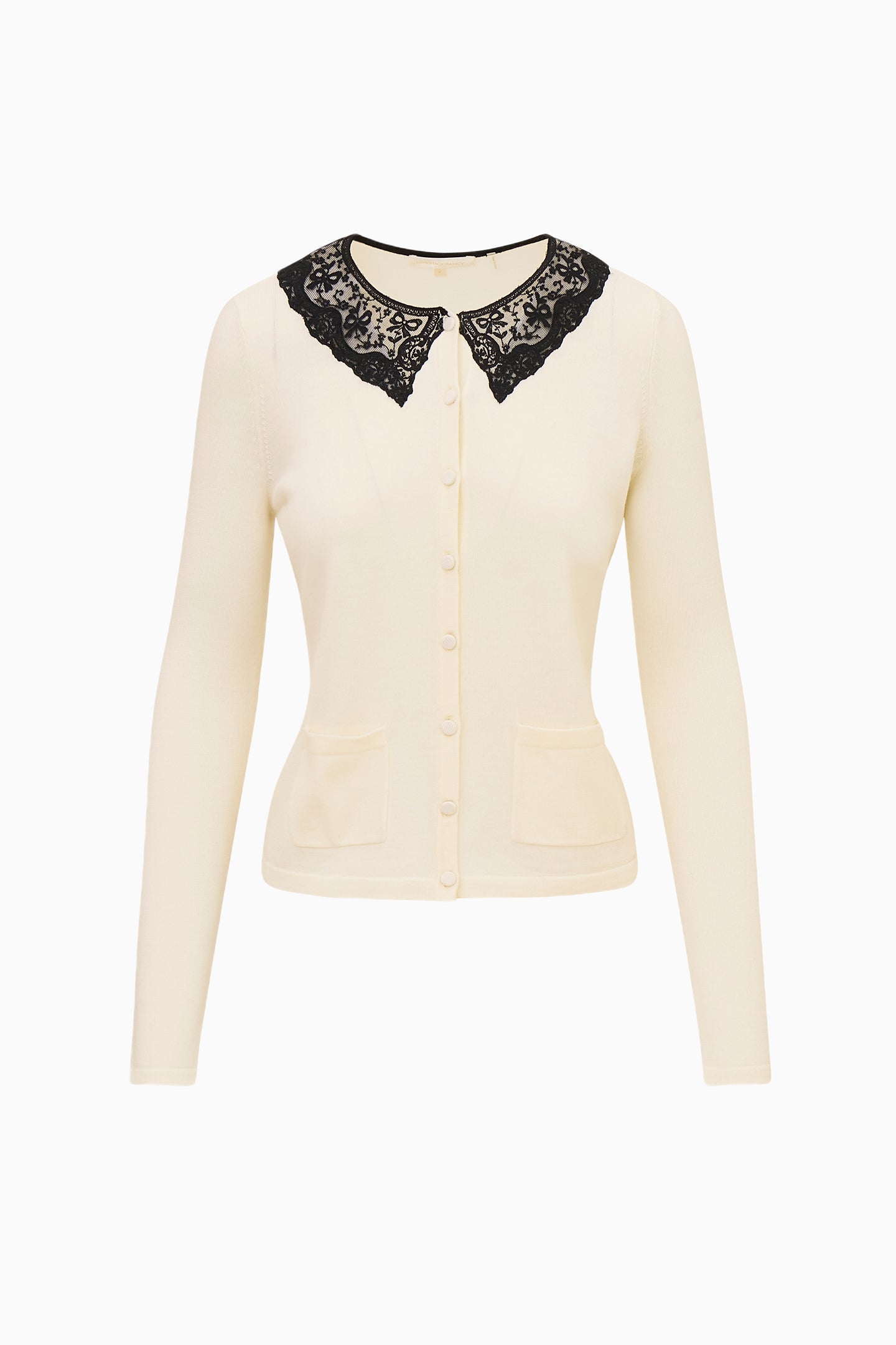 Lolani Wool Lace Collar Cardigan