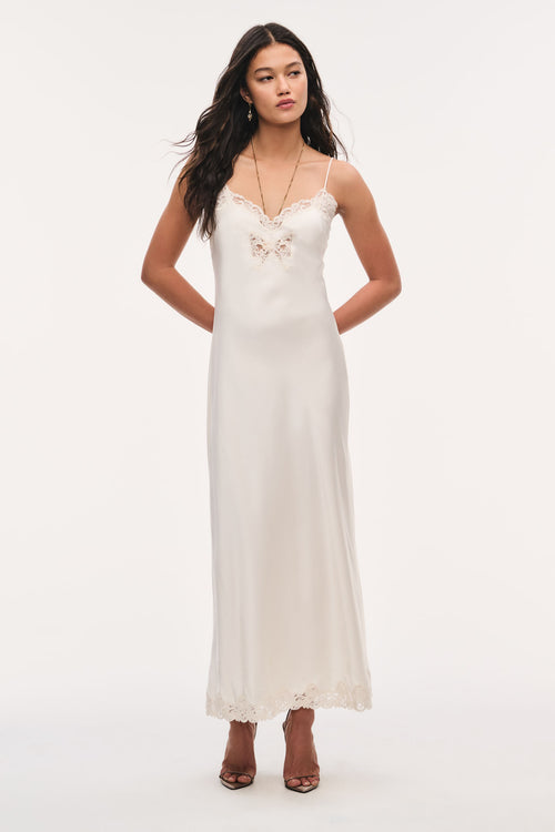 Lomira Lace Bow Maxi Dress