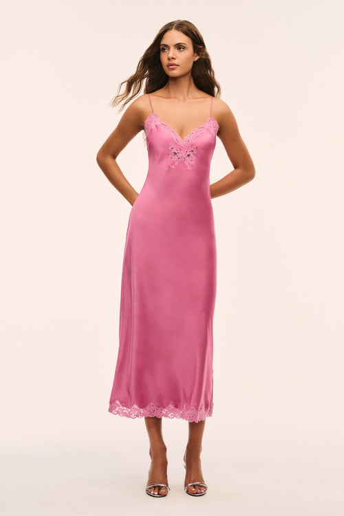 Lomira Lace Bow Maxi Dress