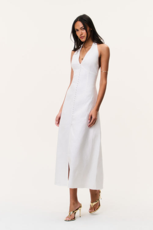 Lovis Linen Halter Maxi Dress