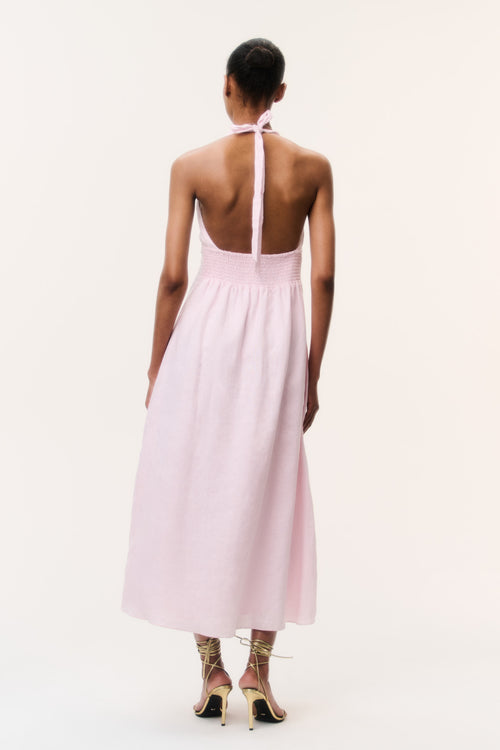 Lovis Linen Halter Maxi Dress