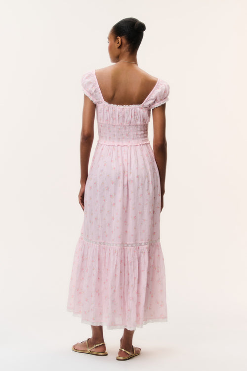 Lyssara Floral Cotton Maxi Dress