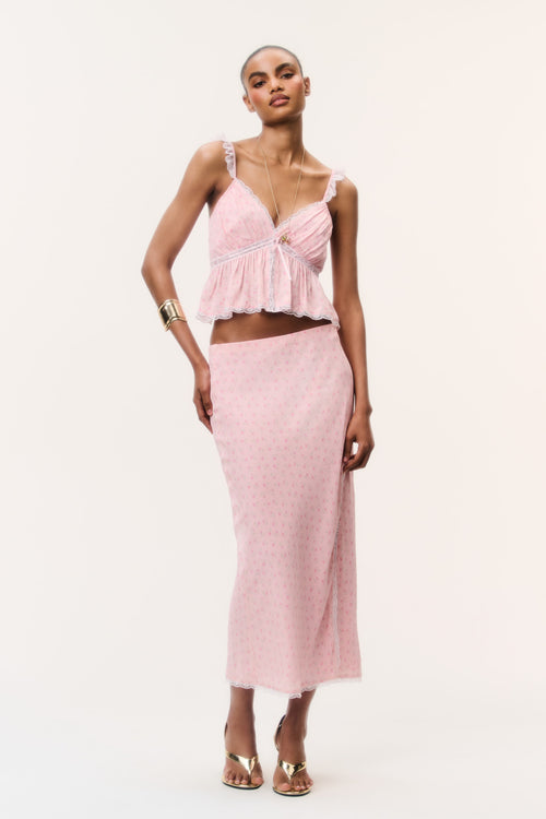 Nicoleta Floral Crepe Top
