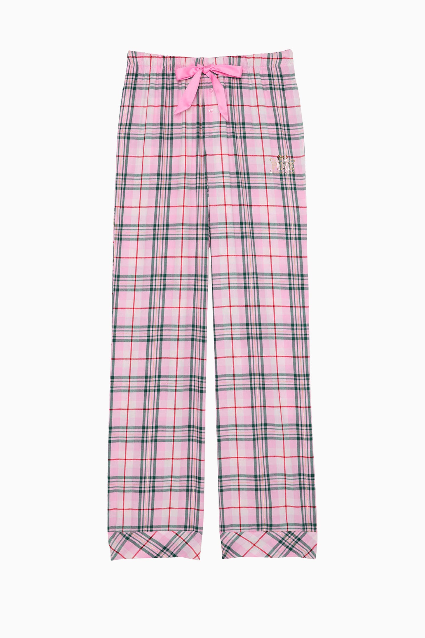 PINK x LoveShackFancy Pink Lurex Stripe Flannel PJ Pant