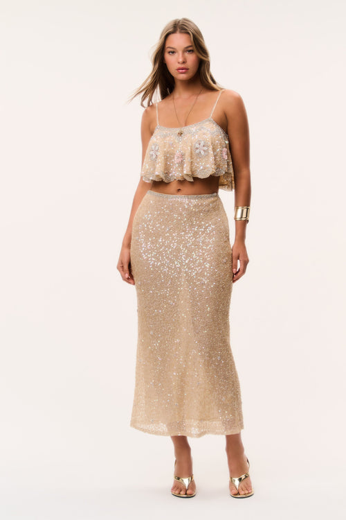 Lyndy Sequin Maxi Skirt
