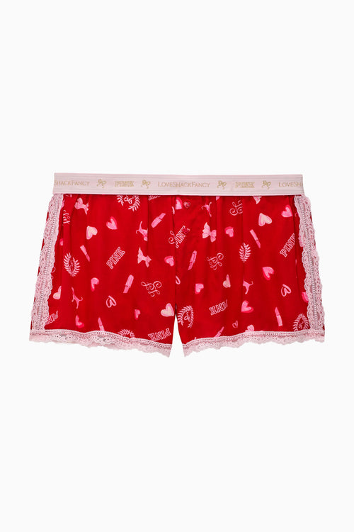 PINK x LoveShackFancy Boxy Shorts