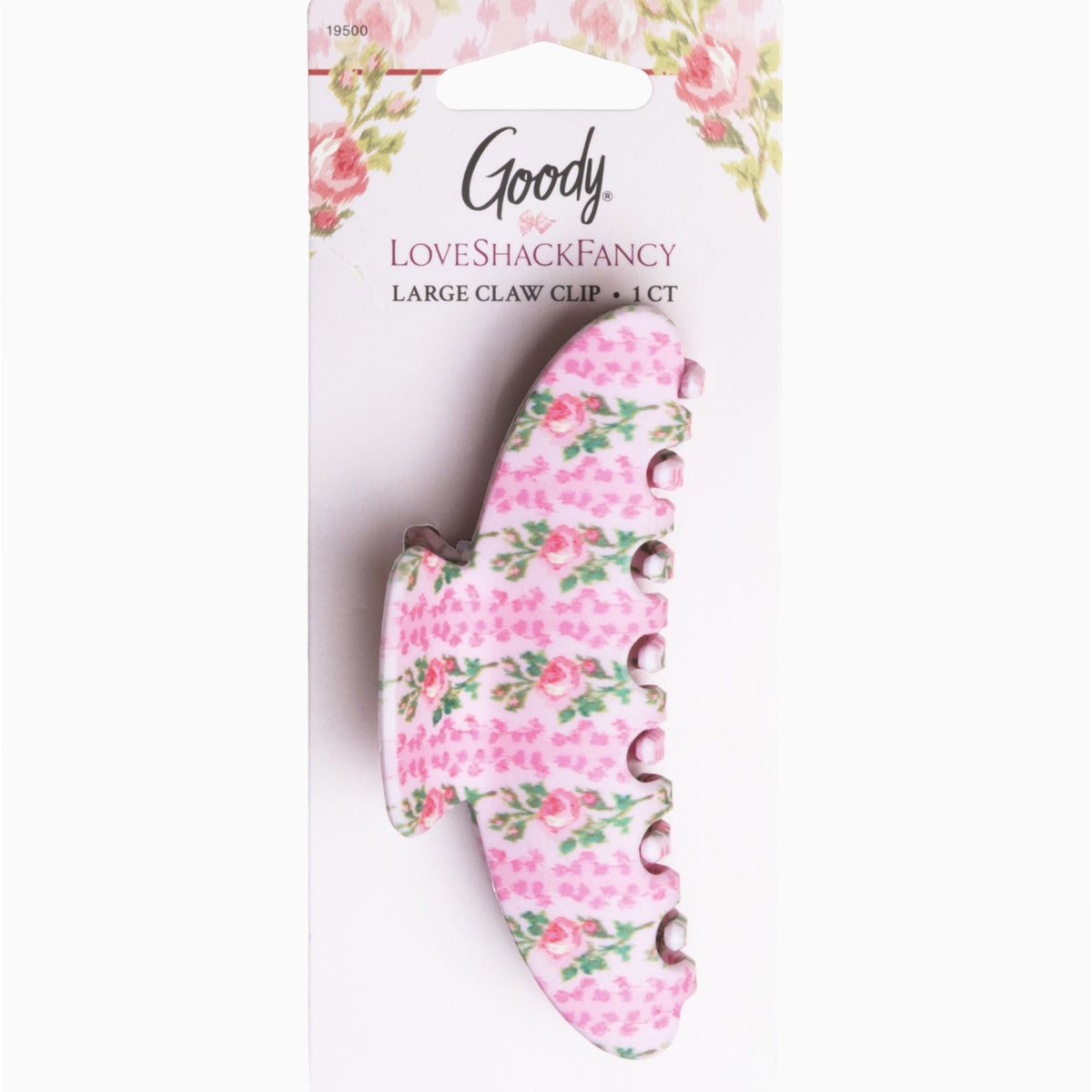 LoveShackFancy x Goody Large Floral Claw Clip - Pink Goody x Love Shack Fancy Large Claw Clip - 1ct - Blooming  main image 2