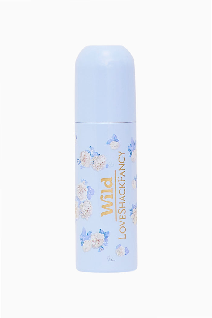 LoveShackFancy x Wild Everblooming Rosettes Lip Starter Whisper Blue/Hibiscus & Coconut Lip Balm