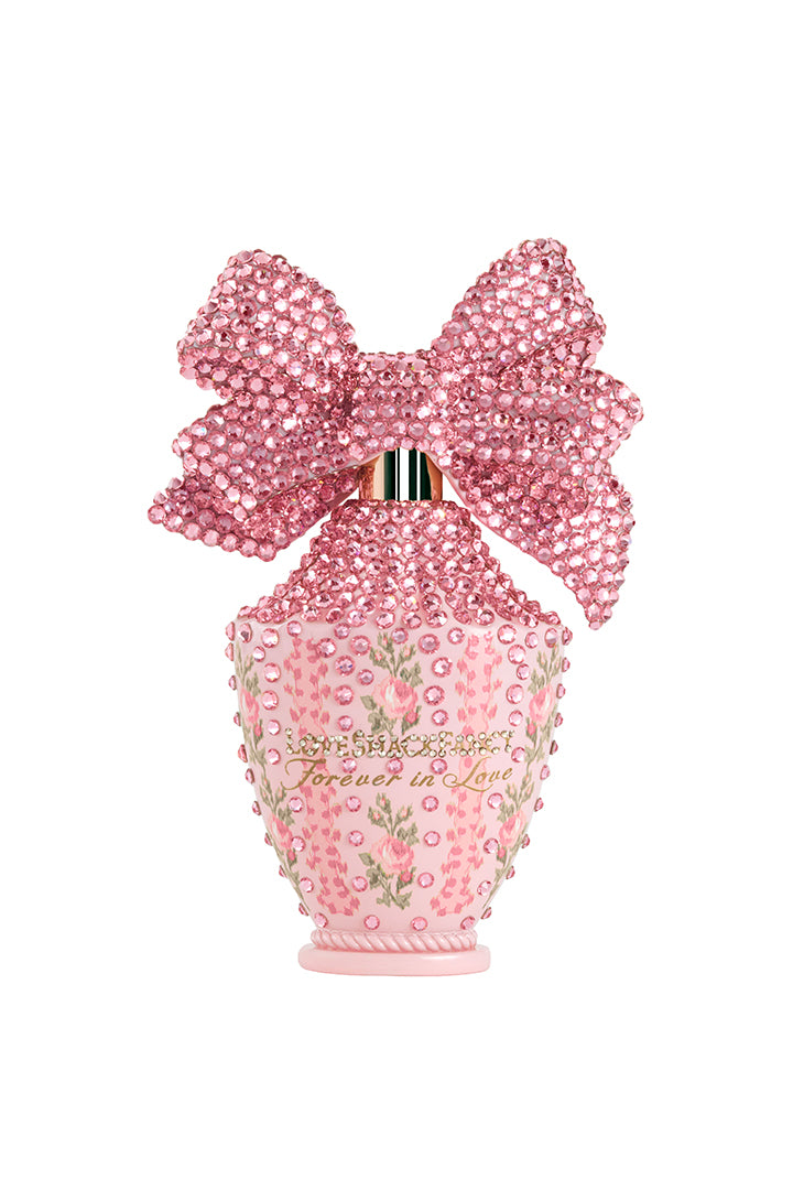 Forever in Love Limited Edition fragrance embellished with 1,560 hand placed pink crystals by Swarovski®
