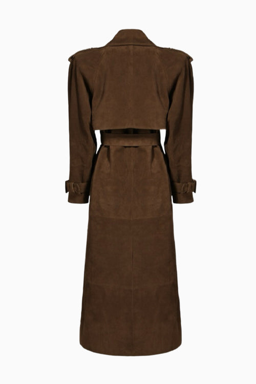 Susanna Chow Madison Suede Trench