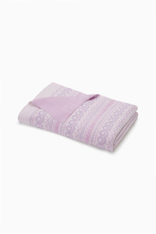 Fairisle Jacquard Knit Throw Blanket