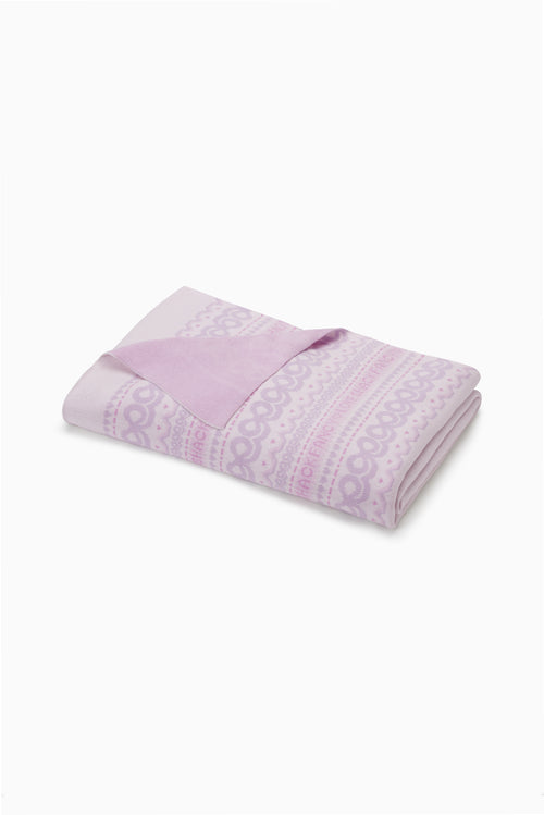 Fairisle Jacquard Knit Throw Blanket