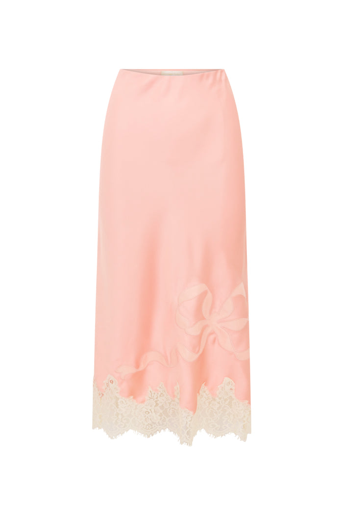 Malina Silk Midi Skirt