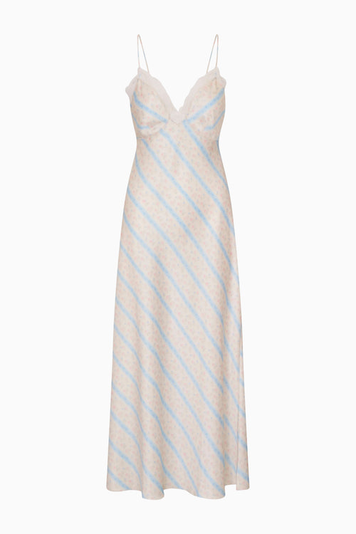 Manuela Floral Stripe Maxi Dress