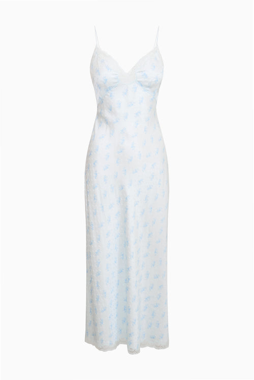 Manuela Silk-Blend Maxi Slip Dress