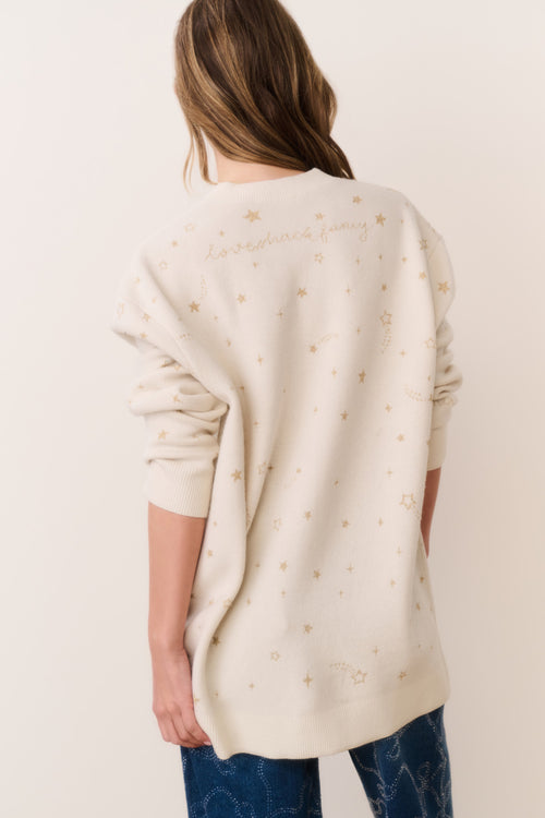Mar Wool Celestial Jacquard Cardigan