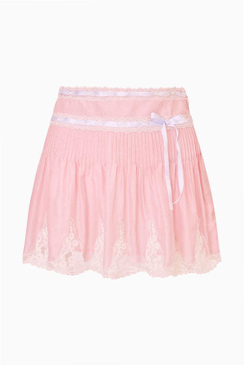 Marais Silk Habotai Mini Skirt