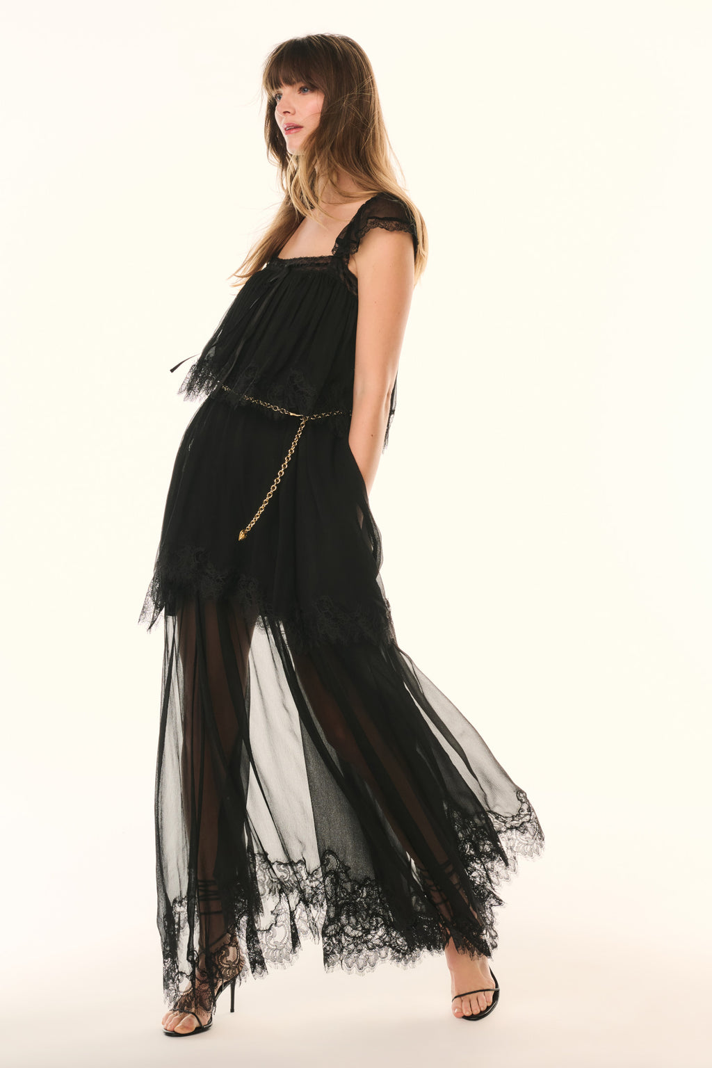 LSF Maralee Silk Chiffon Maxi Dress