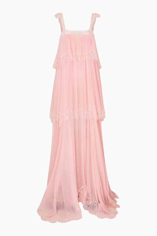 Maralee Silk Chiffon Maxi Dress