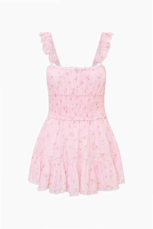 Maralina Floral Cotton Mini Dress