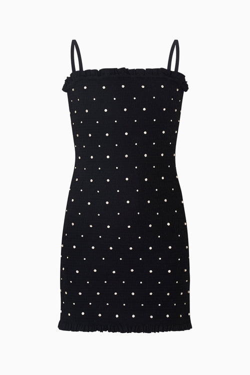 Girls Marcado Smocked Rhinestone Dress