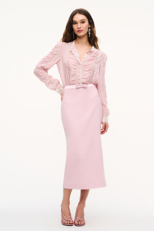 Marilana Wool-Blend Midi Pencil Skirt
