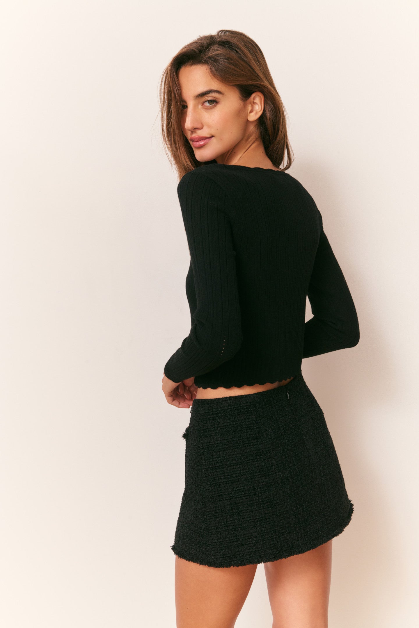 Martti Stretch Pointelle Cardigan